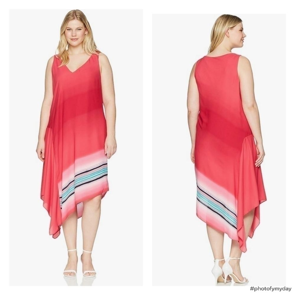 RACHEL Rachel Roy Women's Plus Size Cami Scarf Dress size M